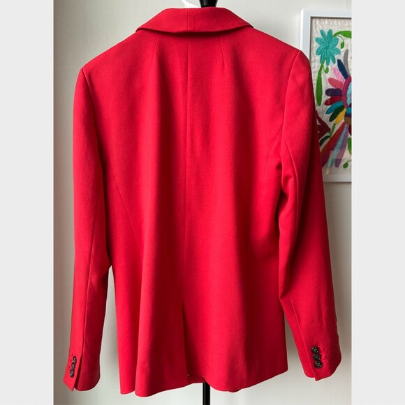 J. Crew Red Parke Wool Blazer - Size 4 - Picture 3 of 11